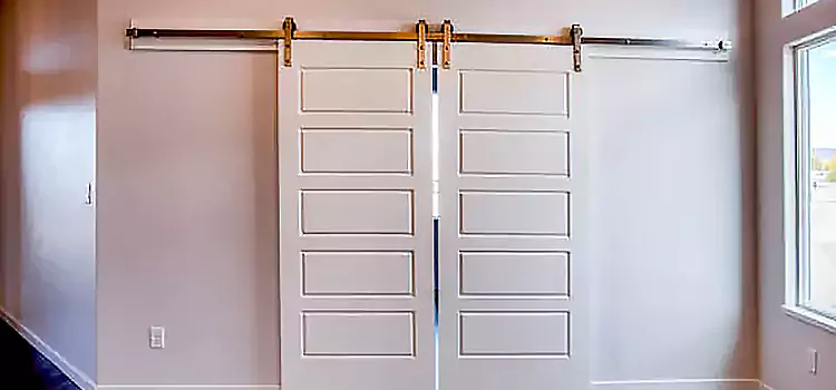 Glass Barn Door with Installation Hardware Kit Lake Jackson